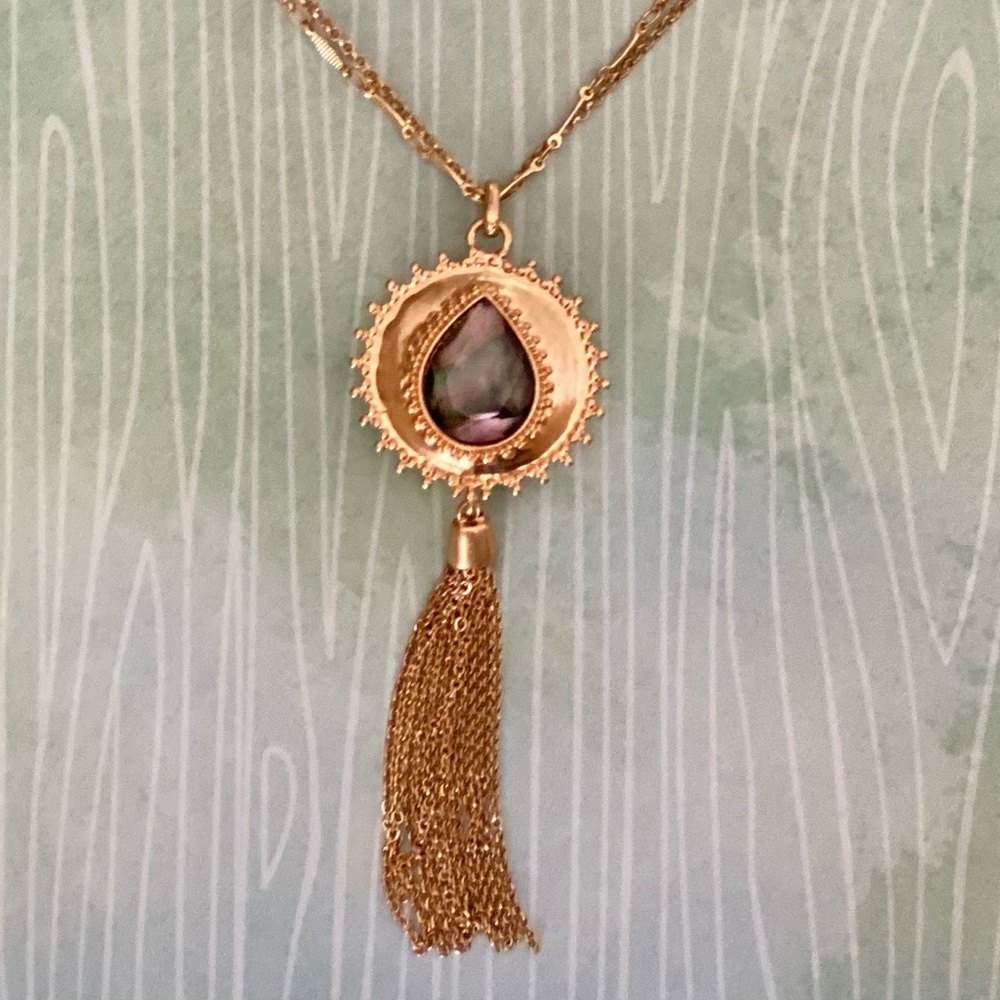 🔥HOST PICK🔥 NWT Lucky Brand Set Stone Reversible Pendant